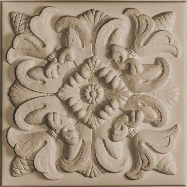 Ceilume Florentine 2ft x 2ft Latte Ceiling Tile V1-FLOREN-22LAO - main